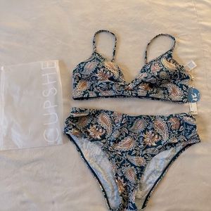 CUPSHE Paisley Bikini Set